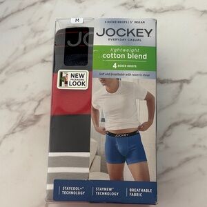 Jockey Everyday Casual Boxer Briefs - Blue, Red, Gray